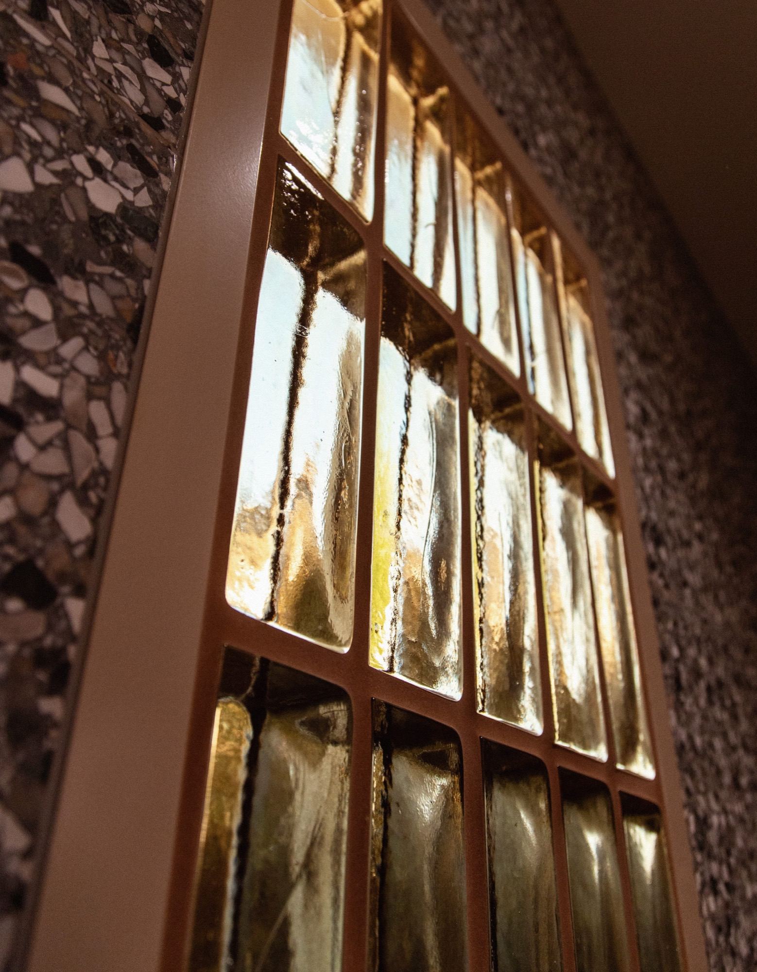 Glass block interior detail